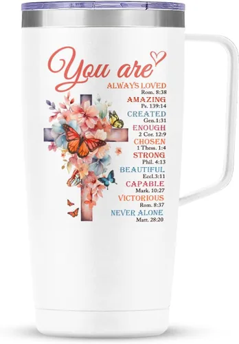 Vista 22 de SANDJEST Mejor Taza para Tía Taza de Tía con Asa 20oz Acero Inoxidable Taza de Café Aislada para Viaje Regalos para Tías de Sobrina Sobrino Regalo