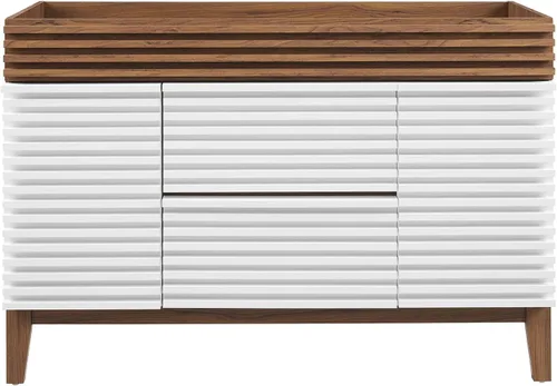 Vista 91 de Modway Render 23.5" tocador de baño en nogal (lavabo no incluido)