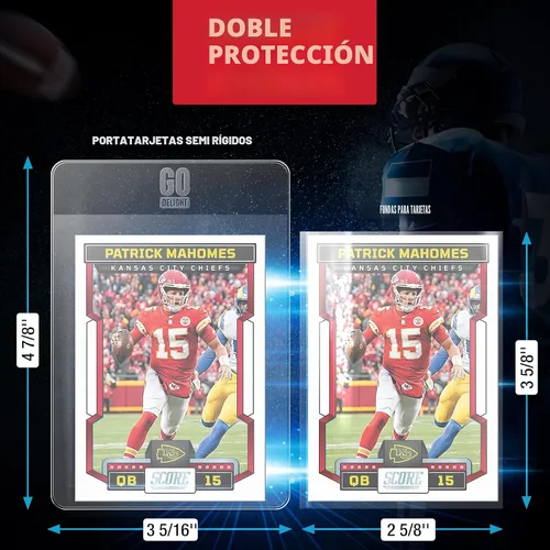Vista 4 de Tarjeteros semirrígidos para PSA, SGC, BGS, CSG – 100 paquetes – Fundas para tarjetas de béisbol – 50 tarjeteros para tarjetas intercambiables + 50