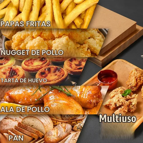Vista 7 de 260 hojas de papel pergamino desechables para freidora de aire para Ninja Crispi