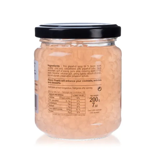 Vista 2 de Christine Le Tennier Perlas con sabor a pomelo rosa - Tarro de 7 onzas