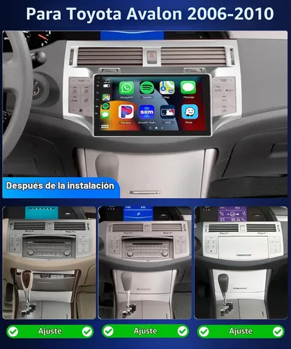 Vista 2 de 8Core4+64G Estéreo de coche para Toyota Avalon 2006-2010 Wireless CarPlay/Android Auto Android Radio con Qualcomm 9 pulgadas IPS pantalla táctil