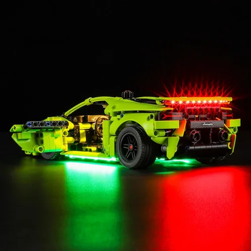 Vista 4 de BRIKSMAX Kit de iluminación LED para LEGO Lamborghini Huracán Tecnica – Compatible con Lego 42161 Technic Car Building Set– No incluye Lego Set
