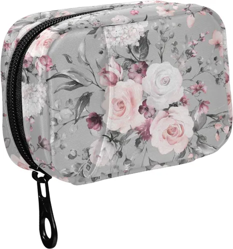 Vista 13 de Fustylead Organizador estético de píldoras de hongos rojos Amanita, bolsa de viaje, pequeño estuche portátil para píldoras para vitaminas y aceite