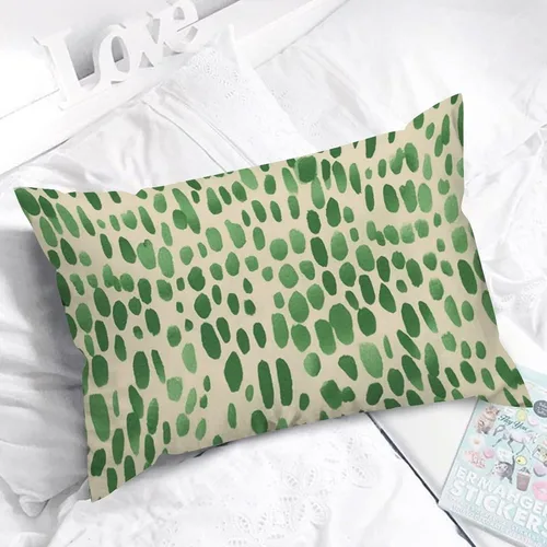 Vista 3 de Chinoiserie Touches - Fundas de almohada de estilo asiático con toques azules y blancos, funda de almohada de antílope colorido, decoración