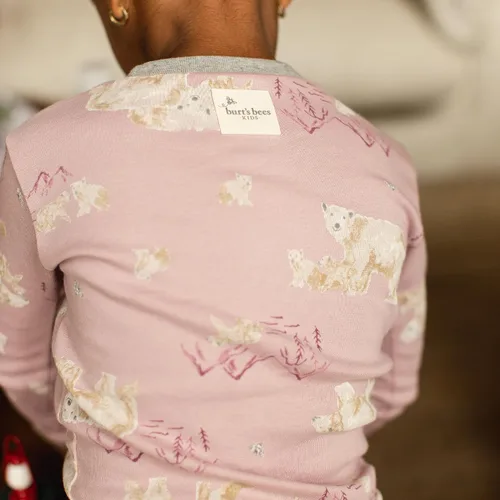 Vista 130 de Burt's Bees Baby Pijama para bebé niña, 100% algodón orgánico, pijama de una pieza, overol diagonal con cremallera, ajuste cómodo