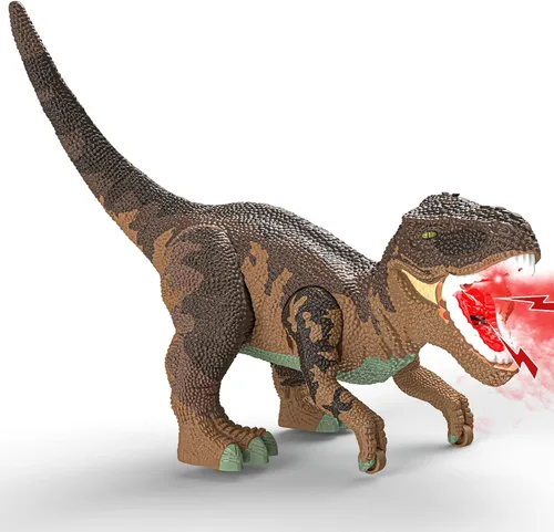Vista 5 de Juguetes de dinosaurio grande para niños de 3 a 9 años, juguete de figura de dinosaurio grande Tyrannosaurus rex con almacenamiento en la barriga