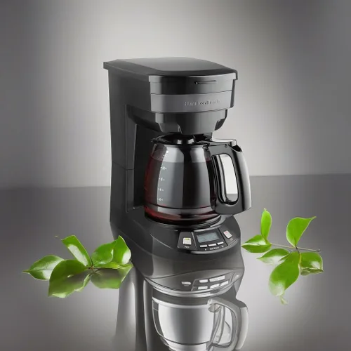 Vista 5 de Hamilton Beach Cafetera de goteo programable de 12 tazas con 3 opciones de preparación, jarra de vidrio, pausa y vierte automáticamente, acero