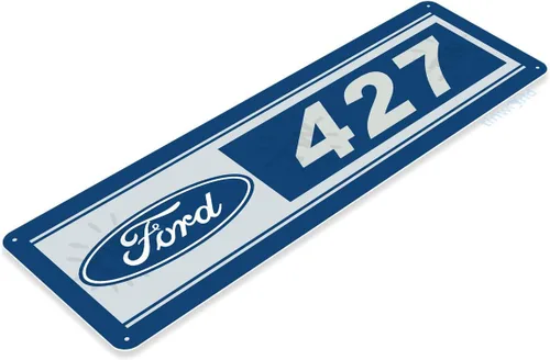Vista 2 de Tinworld Ford 427 Racing Retro Garage Auto Shop Letrero C683