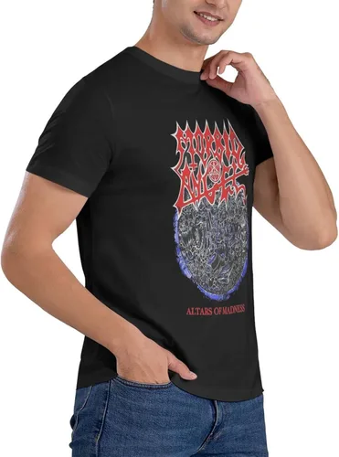 Vista 3 de Morbid Angel T Shirt Men's Summer Round Neck Trend Fashion Short Sleeve T Shirt Sports Fitness Cotton Shirt Tops