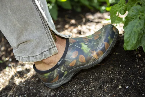 Vista 4 de Sloggers Zapatos de jardín impermeables para hombres Zuecos de lluvia y jardín sin cordones para exteriores con plantilla de soporte de comodidad