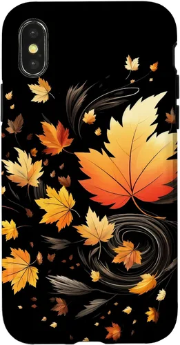 Vista 5 de Fall Season Autumn Leaves Thanksgiving Case for iPhone 17