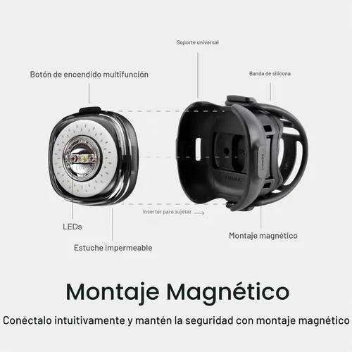 Vista 7 de Lumos Firefly - Sistema de luz inteligente para bicicleta, sincronización de luz LED delantera y trasera, brillo personalizado, patrón de flash