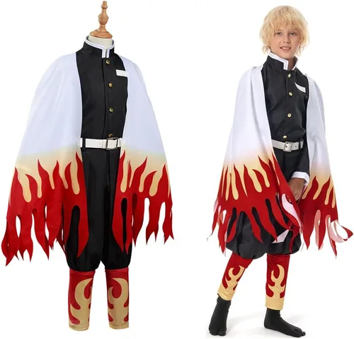 Vista 2 de Disfraz de kimono de anime japonés Tanjiro Kamado Nezuko Giyuu para niños