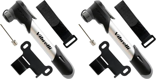 Vista 9 de Vibrelli Mini Bike Pump - Presta & Schrader Bicycle Pump - 120 PSI Tire Pump for Road & MTB - No Valve Changing Needed
