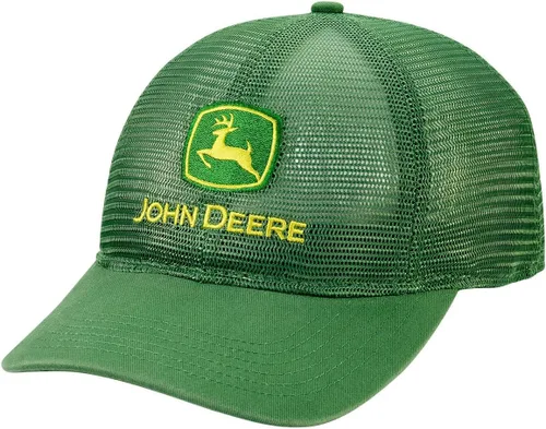Vista 5 de John Deere Gorra de malla suave para camionero verde - LP81105, Verde