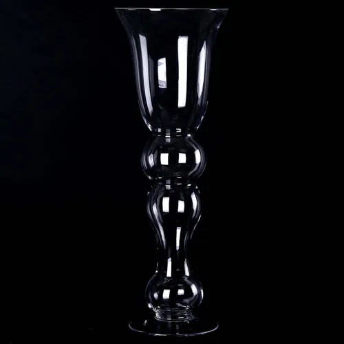 Vista 6 de Efavormart 4 Pack Jarrón de vidrio en forma de trompeta curva Pilsner de 20 pulgadas