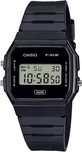 Vista 10 de Casio F91W Series Digital Watch Water Resistant LED Light 1/100 SEC Stopwatch Regular Time Keeping (HR, Min, SEC, PM, Date, Day) Daily