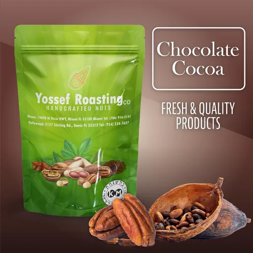 Vista 2 de Caramelo de nuez cubierto en mitades deliciosamente decadentes – Certificado Kosher – 3 bolsas, 5 onzas cada uno (cacao)