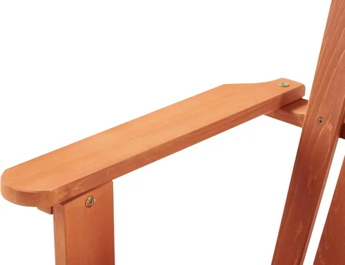 Vista 7 de Silla Adirondack en miniatura de madera maciza Hemlock, tumbona compacta para patio al aire libre, resistente a la intemperie, asiento de hoguera
