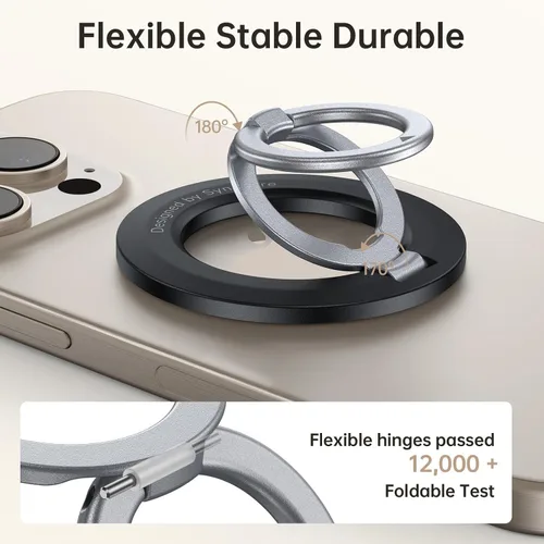 Vista 5 de SYNCWIRE Soporte de anillo MagSafe, soporte magnético para anillo de teléfono, soporte magnético para teléfono celular, soporte compatible