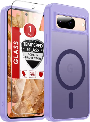 Vista 197 de LeYi Funda para teléfono Samsung-S23: protector de pantalla e imán MagSafe Púrpura