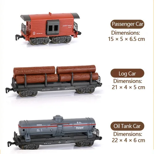 Vista 6 de Juego de tren eléctrico de Navidad a control remoto con control remoto, humo realista, luces y sonidos, modelo de locomotora de vapor con pista