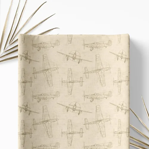 Vista 2 de Airplanes - Funda para cambiador de bebé (16 x 32 pulgadas)