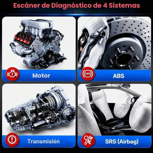 Vista 2 de FOXWELL Herramienta de diagnóstico del escáner OBD2 NT604, ABS/SRS