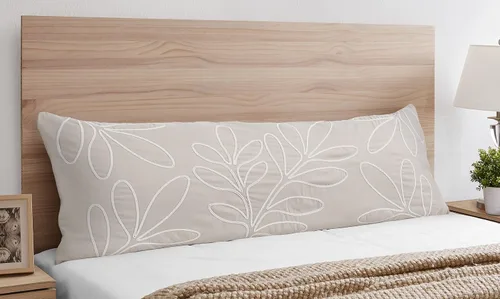 Vista 3 de Sweet Jojo Designs Funda de almohada de cuerpo de hojas botánicas bohemias (almohada no incluida), género neutro, marfil, crema, beige, tostado