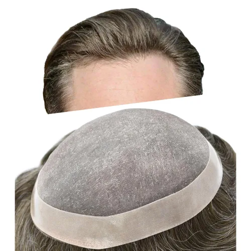 Vista 39 de Toupee - Sistema de cabello para hombre, monofilamento fino duradero, monofilamento europeo de repuesto para hombres, piezas de pelo