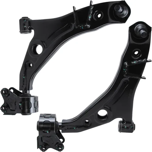 Vista 111 de Detroit Axle - 2 brazos de control delanteros para Volvo S60 V70 01-07, juego de 2 brazos de control inferiores 2001 2002 2003 2004 2005 2006 2007