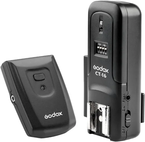 Vista 2 de Godox Kit de disparador de flash de radio inalámbrico CT-16