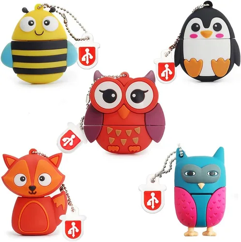 Vista 18 de Memoria USB Stick 4pcs 16GB Cute Flash Drive Capybara Animal Memory Stick Novedad Flash Drive Pendrive Thumb Drive Regalo para estudiantes y niños