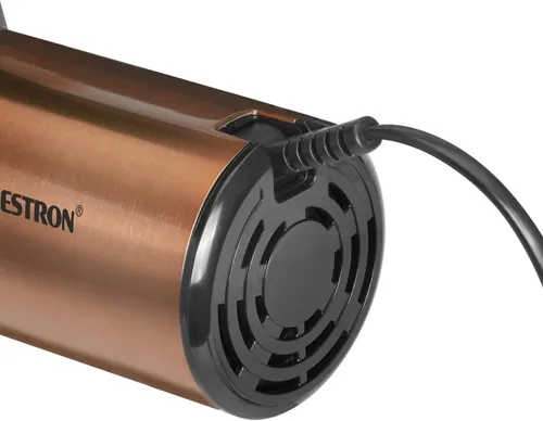Vista 4 de Bestron AHM1000CO Electric Hand Mixer with 2 Beaters and 2 Dough Hooks, 6 Levels, 400W, Black/Copper, Plastic