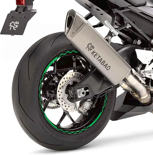 Vista 12 de KETABAO Calcomanías adhesivas para llantas de 17 pulgadas C02 compatibles con YZF R6 R1 MT 03 125 09 07 10 TRACER 700 FZ25 (azul)