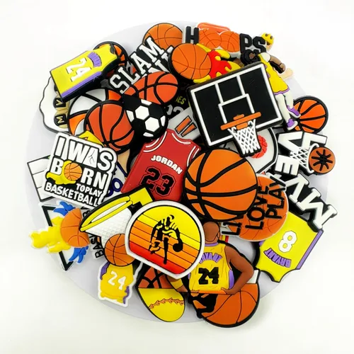 Vista 3 de 40 dijes para zapatos de baloncesto, dibujos animados, animales, naturaleza, zuecos, accesorios para zapatos deportivos, regalo para hombres
