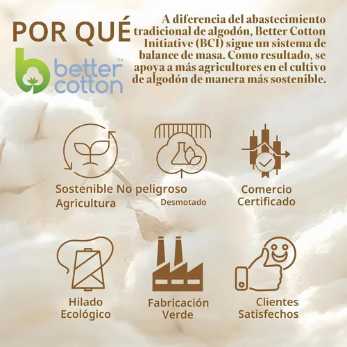 Vista 5 de Purity Home - Juego de sábanas 100% algodón de 400 hilos, percal refrescante, con bolsillo profundo elástico, ropa de cama de 3 piezas, lujo