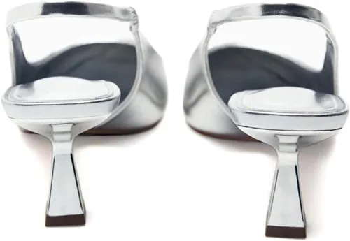 Vista 6 de KaroNairy Zapatos de vestir casuales para mujer, tacones con punta puntiaguda, tacón de gatito, tacones pequeños, zapatos de vestir casuales