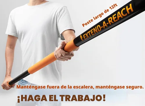 Vista 2 de Kit de plumero de alto alcance de 20 pies con poste de extensión
