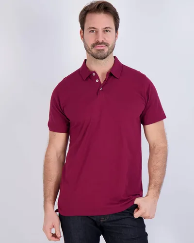Vista 12 de Real Essentials Paquete de 3: Polo de manga corta de algodón para hombre, de secado rápido, transpirable, (disponible en tallas grandes y altas)