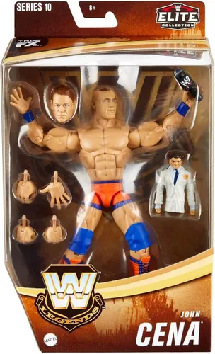 Vista 2 de WWE Mattel Elite Legends Series 10 John Cena Figura de juguete