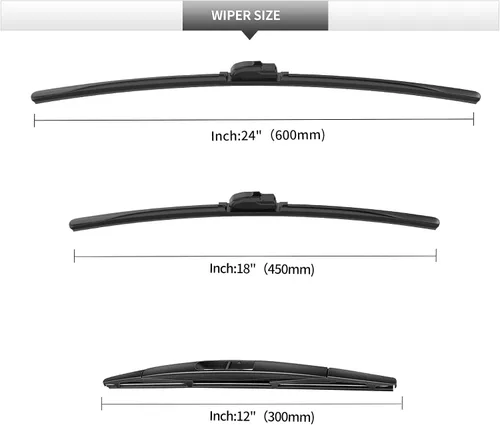 Vista 3 de Limpiaparabrisas delantero y trasero para Nissan Pathfinder 2005-2012