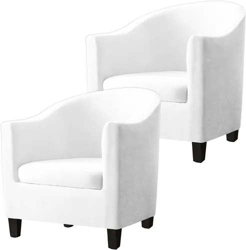 Vista 10 de Fundas de terciopelo para sillones, fundas de elastano para sillones, fundas elásticas para sillas de bañera, fundas protectoras para muebles, funda