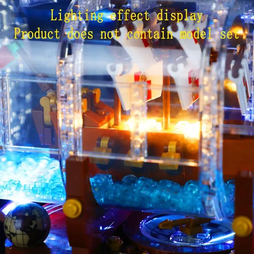 Vista 14 de GEAMENT Kit de luces LED (control remoto) compatible con LEGO Ship in a Bottle - Juego de iluminación para ideas 21313