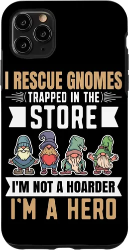 Vista 13 de Garden Lover I Rescue Gnomes Not A Hoarder A Hero Gardener Case for iPhone 17