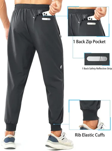 Vista 2 de NORTHYARD Pantalones deportivos de entrenamiento para hombre, ligeros, de secado rápido, pantalones deportivos para correr, gimnasio, pantalones