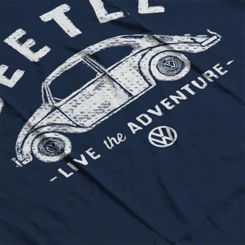 Vista 5 de Volkswagen Beetle Black Live The Adventure - Camiseta para hombre