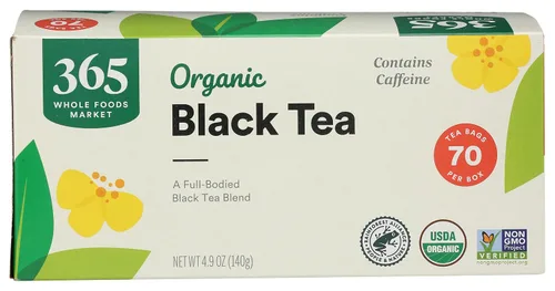 Vista 7 de 365 by Whole Foods Market, Té negro orgánico, bolsas de té de una sola porción, 70