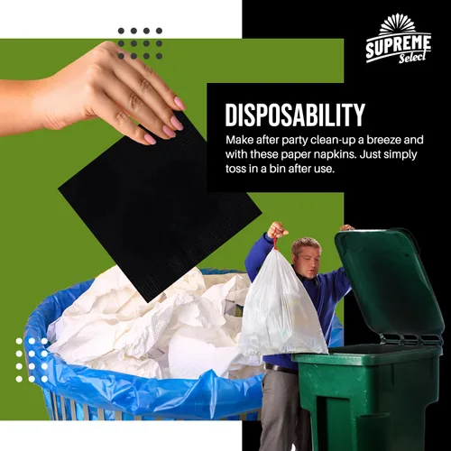 Vista 3 de Servilletas desechables para bebidas, servilletas cuadradas de cóctel a granel, 2 capas, perfectas para postres, bares, restaurantes, cafeterías